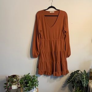 Orange arula sweater dress